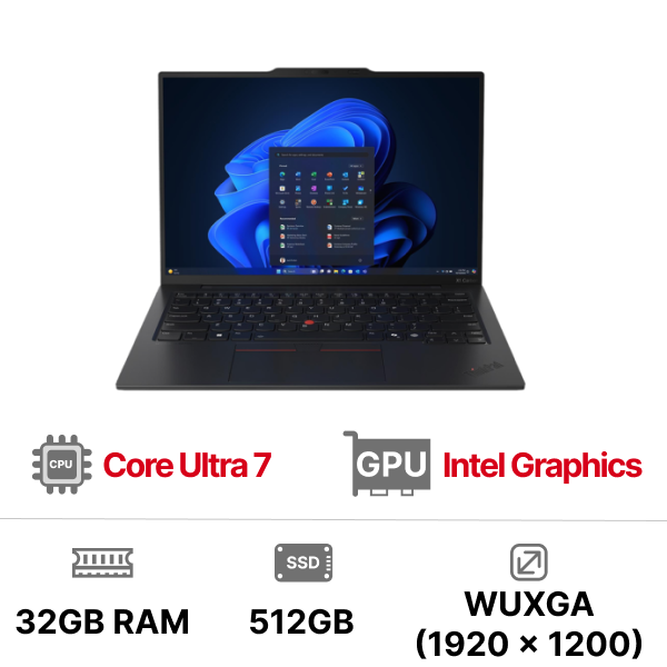 Laptop Lenovo ThinkPad X1 Carbon Gen 13 (Intel Core Ultra 7 265U|32GB|512GB SSD|14inch WUXGA|Intel Graphics)