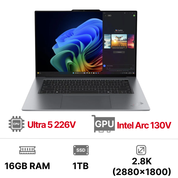 Laptop Lenovo ThinkPad X9-15 Gen 1 Aura Edition 21Q6004YVN (U5-226V Ram 16GB SSD 1TB Windows 11 Pro 3Y Xám)