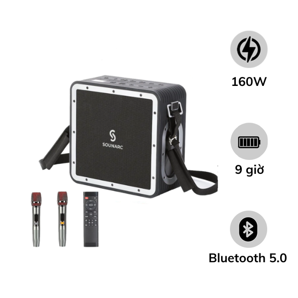 Loa karaoke kháng nước IPX6 Sounarc A3 Pro