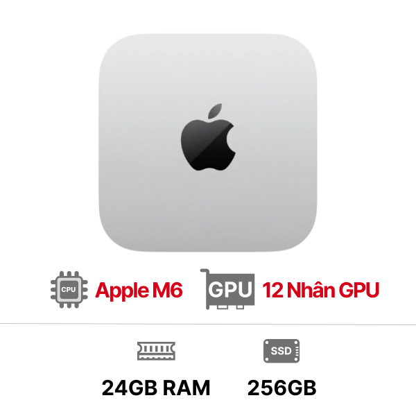 Mac mini M6 12GPU 12CPU 24GB 256GB - Chính hãng VN