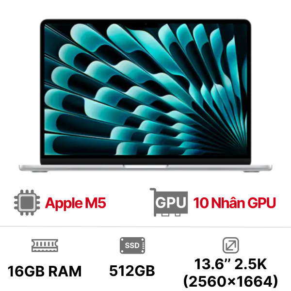 MacBook Air M5 2026 13 inch 10CPU 10GPU 16GB 512GB