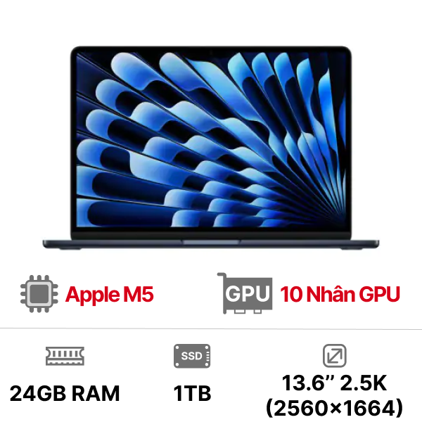 MacBook Air M5 2026 13 inch 10CPU 10GPU 24GB 1TB