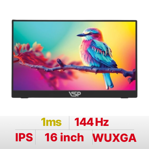 Màn hình di động VSP GP1614WS1 16 inch (IPS WUXGA 144Hz 1ms Non-Touch)