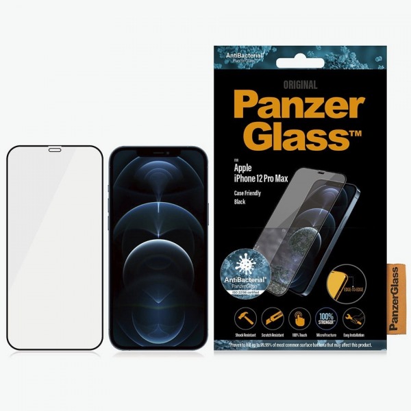 2712 - Cường lực kháng khuẩn iPhone 12 series Panzer Glass