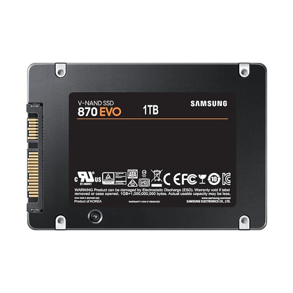 Ổ cứng SSD gắn trong Samsung 870 Evo 1TB 2.5 SATA III upto 560MB s (MZ-77E1T0BW)