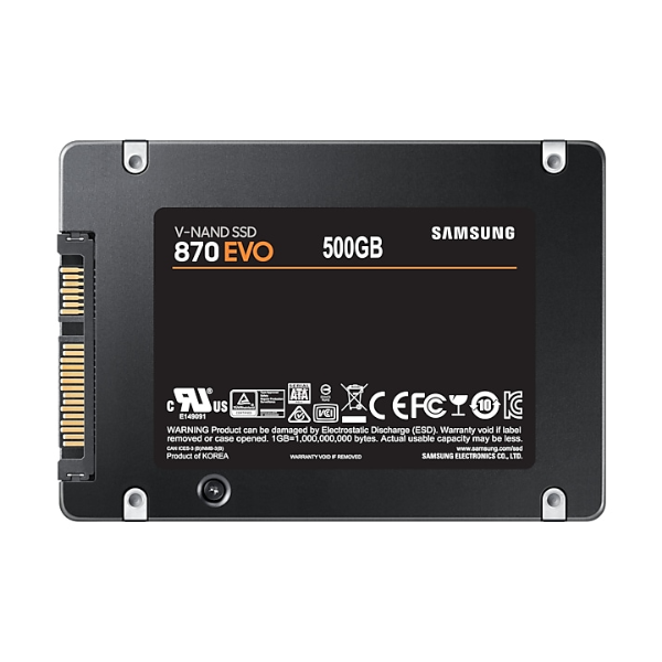 Ổ cứng SSD gắn trong Samsung 870 Evo 500GB 2.5 SATA III upto 560MB s (MZ-77E500BW)