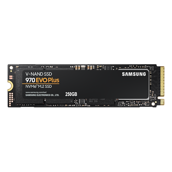 SSDINT07072432 - Ổ cứng SSD gắn trong Samsung 970 EVO PLUS 250GB PCIe NVMe V-NAND M.2 2280 upto 3500MB s (MZ-V7S250BW)