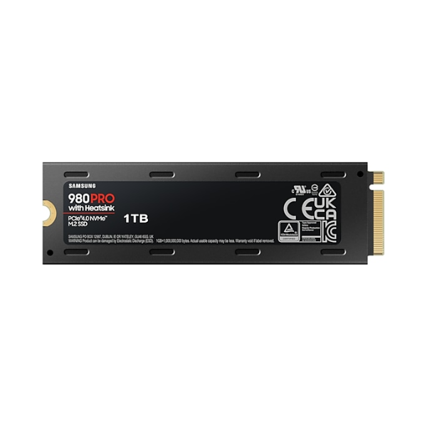 Ổ cứng SSD gắn trong Samsung 980 PRO Heatsink 1TB PCIe Gen 4.0 x4 NVMe V-NAND M.2 2280 upto 7000MB s (MZ-V8P1T0CW)