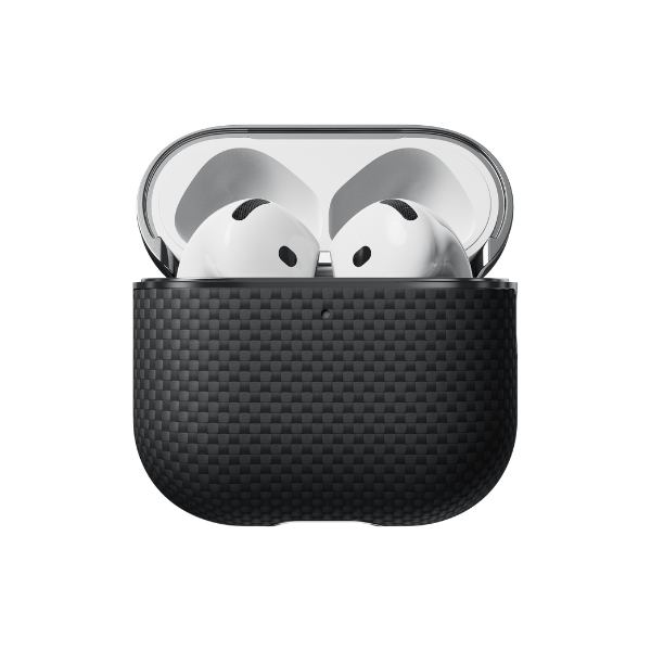 Ốp cứng AirPods 4 PITAKA Aramid Fiber Magnetic