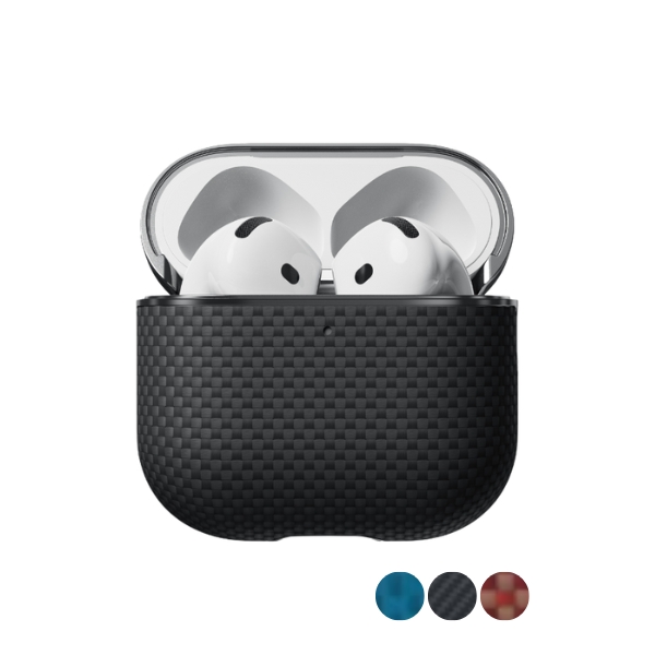 Ốp cứng AirPods 4 PITAKA Aramid Fiber Magnetic
