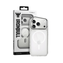 Ốp lưng MagSafe iPhone 18 Pro Max/17 Pro Max Mipow IronBull StandX trong suốt