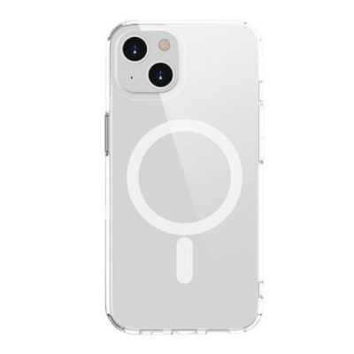 Ốp lưng MagSafe iPhone 14 Plus Mipow Tempered Glass Transparent
