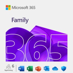 6GQ-01896 - Phần mềm Microsoft 365 Family AI Copilot (Tối đa 6 người) | 12 tháng | 1 TB OneDrive / người / 5 thiết bị