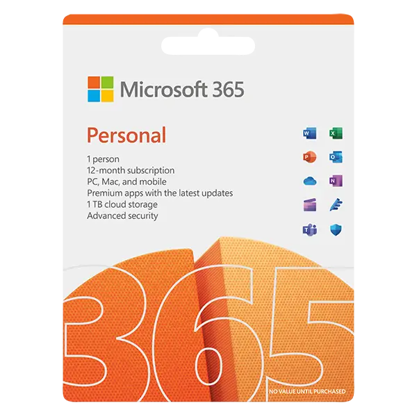 Phần mềm Microsoft 365 Personal (Dành cho 1 người) | 12 tháng | 1 TB OneDrive 5 thiết bị người [Key Gia hạn mua mới]