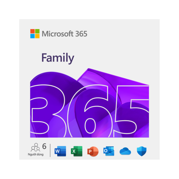 Phần mềm Microsoft Office M365 Family English APAC (1 Năm 6 User)