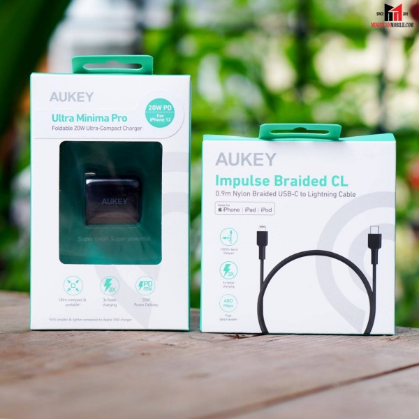 CBAKBK - Combo Cốc Cáp Aukey 20W
