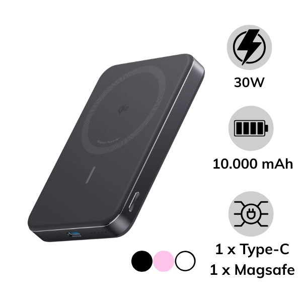 Pin sạc dự phòng Anker 10.000 mAh 15W Qi MagGo