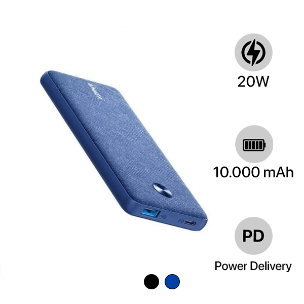 A1244H12 - Pin sạc dự phòng Anker 10.000mAh 20W PD Powercore Slim A1244