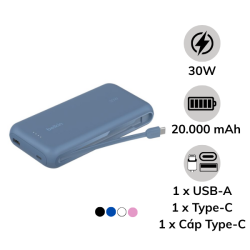 Pin sạc dự phòng Belkin 20.000 mAh 30W PD Boost Charge