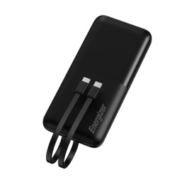 Pin sạc dự phòng Energizer 10.000 mAh 22.5W tích hợp 2 cáp Type-C to Type-C