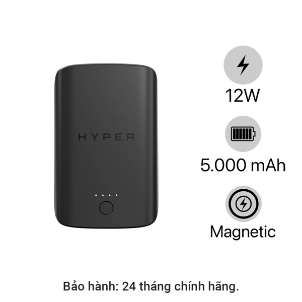 HJWL61TC - Pin sạc dự phòng HyperJuice Magnetic Wireless 5.000 mAh