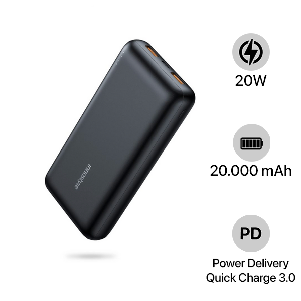 IP20KPDBLK - Pin sạc dự phòng Innostyle PowerMax 20.000 mAh 20W IP20KPD