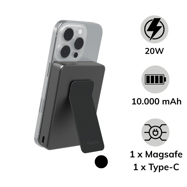 Pin sạc dự phòng Mophie 10.000 mAh 20W Qi2 Powerstation Stand