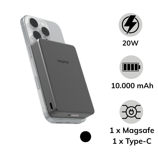 Pin sạc dự phòng Mophie 10.000 mAh 20W Qi2 Powerstation