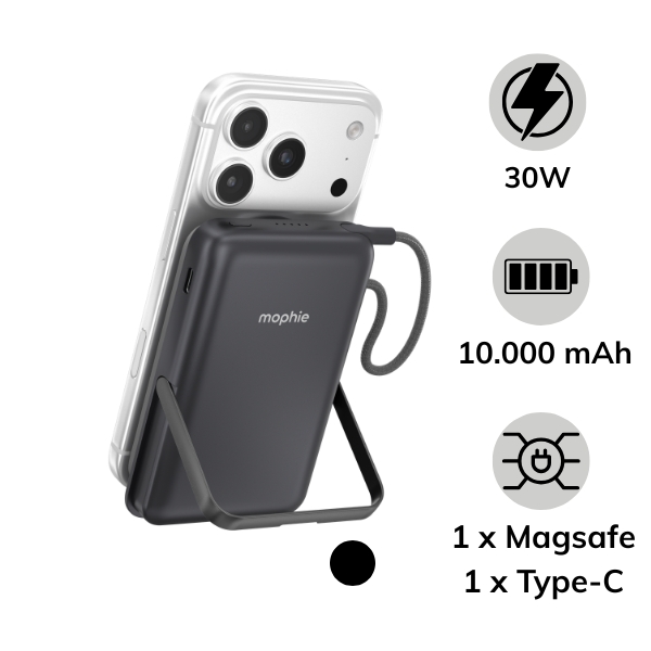 Pin sạc dự phòng Mophie 10.000 mAh 30W Essentials Snap+ Powerstation With Stand