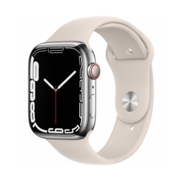 Apple Watch S7 LTE 41mm - Viền thép dây cao su - Chính hãng VN/A