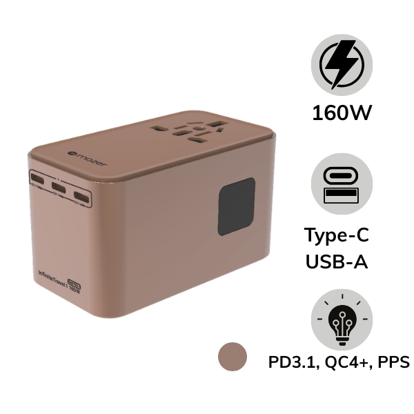 Sạc đa năng Mazer 160W PD GaN Infinite