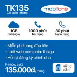 Sim 4G Mobifone TK135