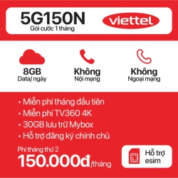 Sim 5G Viettel 5G150N