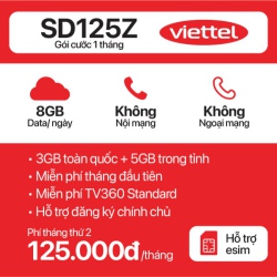 Sim 5G Viettel SD125Z