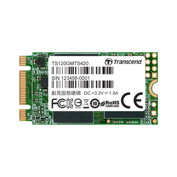 Ổ cứng SSD gắn trong Transcend MTS420S 120GB M.2 2242 SATA III upto 500MB s (TS120GMTS420S)