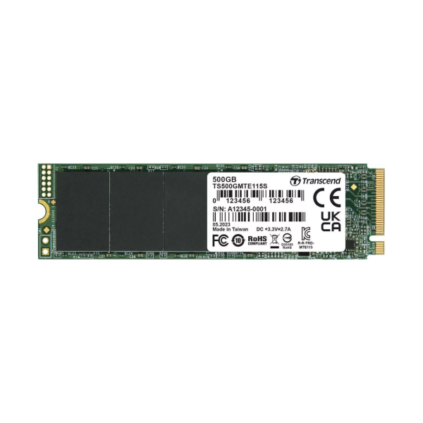 Ổ cứng SSD gắn trong Transcend SSD115S 500GB M.2 2280 PCIe Gen3x4 upto 3200MB s (TS500GMTE115S)