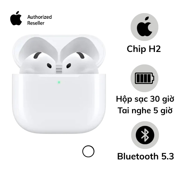 Tai nghe Apple AirPods 4 (Chủ Động Khử Tiếng Ồn)