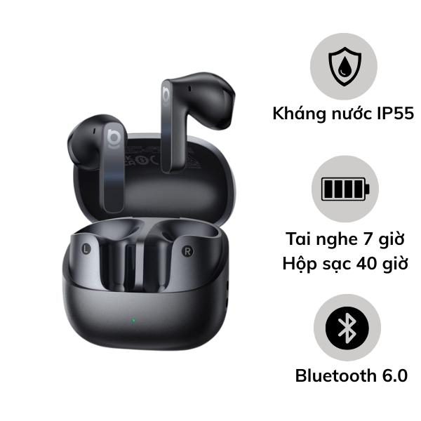 Tai nghe Bluetooth Baseus Bass BS1 NC Semi-in-Ear
