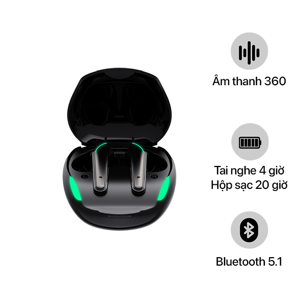 TW920BK - Tai nghe Bluetooth Gaming Havit TW920