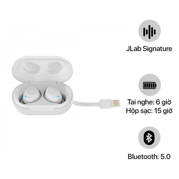 IAPEBJBUDSAIRRBLK82 - Tai nghe Bluetooth True Wireless JLab JBuds Air