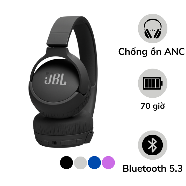 Tai nghe chụp tai JBL Tune 670NC Qua Sử Dụng