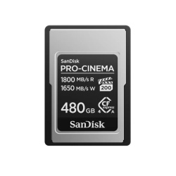 Thẻ nhớ CFexpress Type A SanDisk PRO-CINEMA PCIe-G4 480GB upto 1800MB/s (SDCFEA-480G-GN4NN)