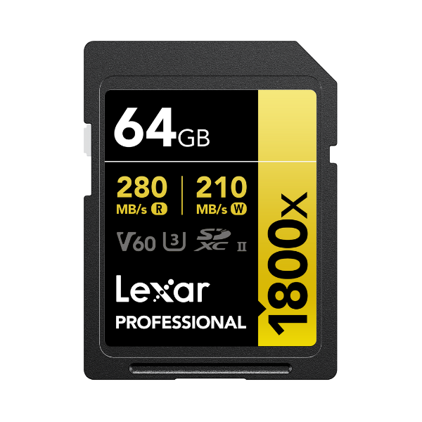 Thẻ nhớ Lexar 64GB 1800x SDXC UHS-II 280MB/s