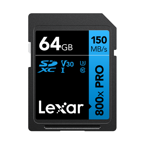 Thẻ nhớ Lexar 64GB 800X Pro SDXC UHS-I 150MB/s