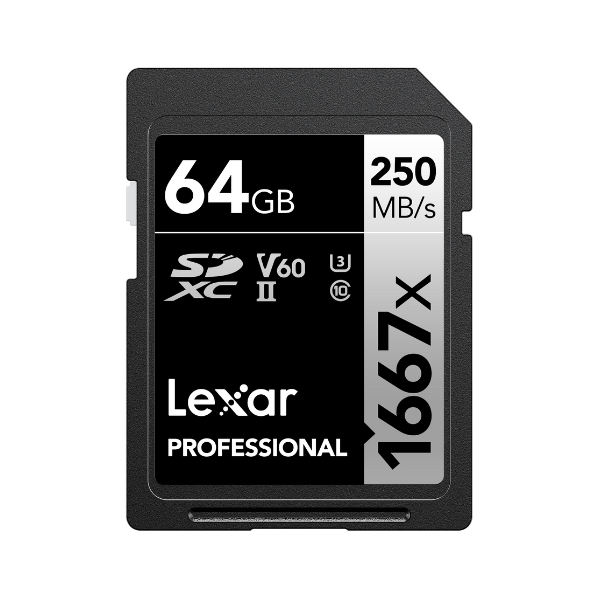 LSD64GCB1667 - Thẻ nhớ Lexar Professional 64GB 1667X SDXC UHS-II 250MB s