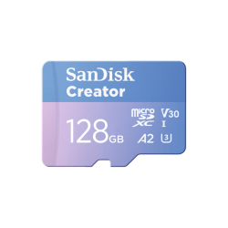 SDSQXAA-128G-GN6MS - Thẻ nhớ Micro SanDisk Creator 128GB V30 U3 C10 A2 UHS-I upto 190MB/s (SDSQXAA-128G-GN6MS)