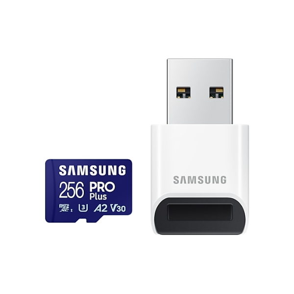Thẻ nhớ microSD Samsung Pro Plus UHS-I kèm đầu đọc 3.0 256GB upto 180MB s (MB-MD256SB WW)