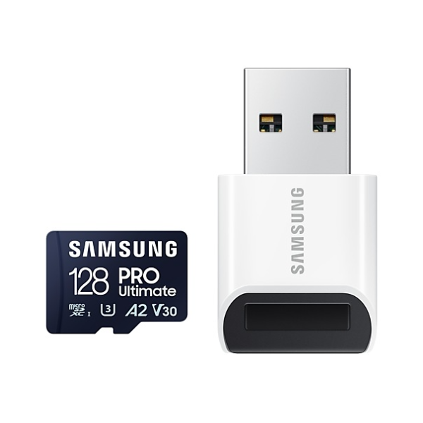Thẻ nhớ MicroSD Samsung PRO Ultimate UHS-I 128GB kèm đầu đọc 3.0 upto 200MB s (MB-MY128SB WW)