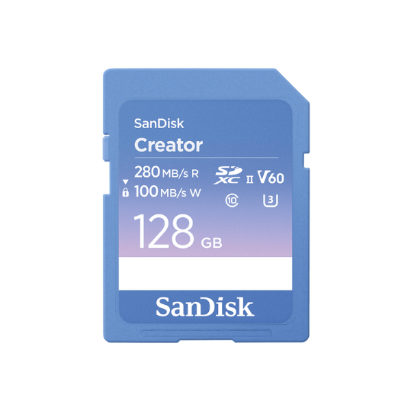 SDSDXEP-128G-GNCIS - Thẻ nhớ SDXC SanDisk Creator 128GB V60 U3 C10 UHS-II 280MB s (SDSDXEP-128G-GNCIS)