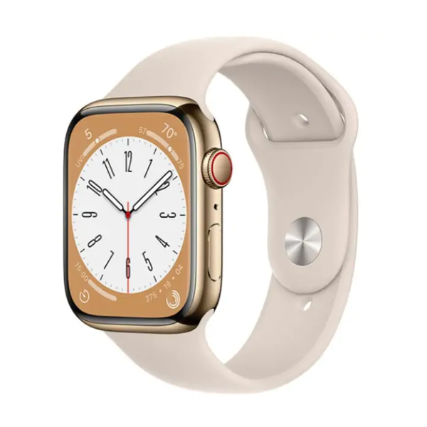 Apple Watch S8 LTE 45mm viền thép dây cao su